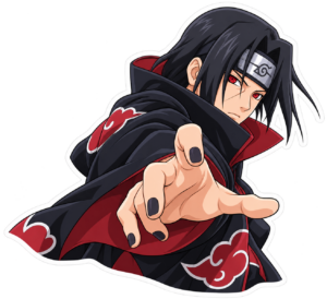 Itachi Uchiha con Sharingan — sticker PNG gratis