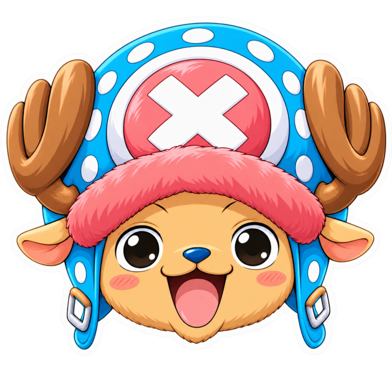 Chopper sonriente — sticker PNG gratis