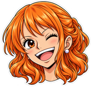 Nami sonriente — sticker PNG gratis