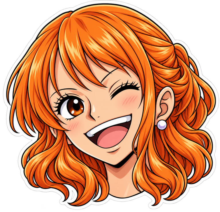 Nami sonriente — sticker PNG gratis