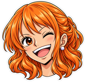 Nami sonriente — sticker PNG gratis