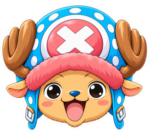 Chopper sonriente — sticker PNG gratis