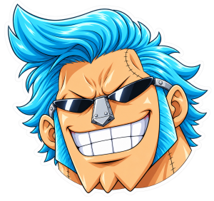 Franky sonriendo — sticker PNG gratis